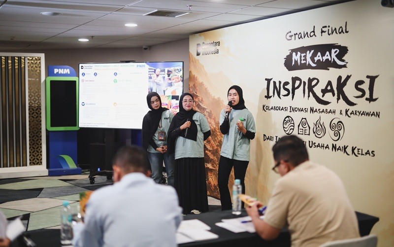 Mekaar InspirAksi menggabungkan inspirasi dan aksi nyata lewat pendampingan, inovasi usaha, dan penguatan kapasitas agar nasabah naik kelas. (Foto: Ist)