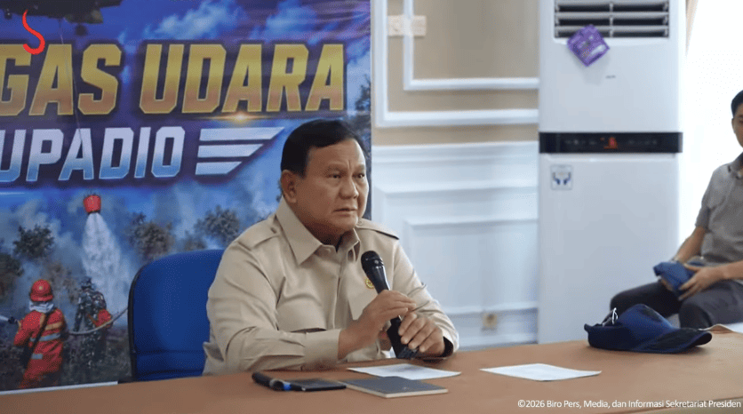Prabowo Pimpin Rapat Penanganan Karhutla di Kalbar, Terima Laporan 198 Hotspot. (Foto: Istimewa)