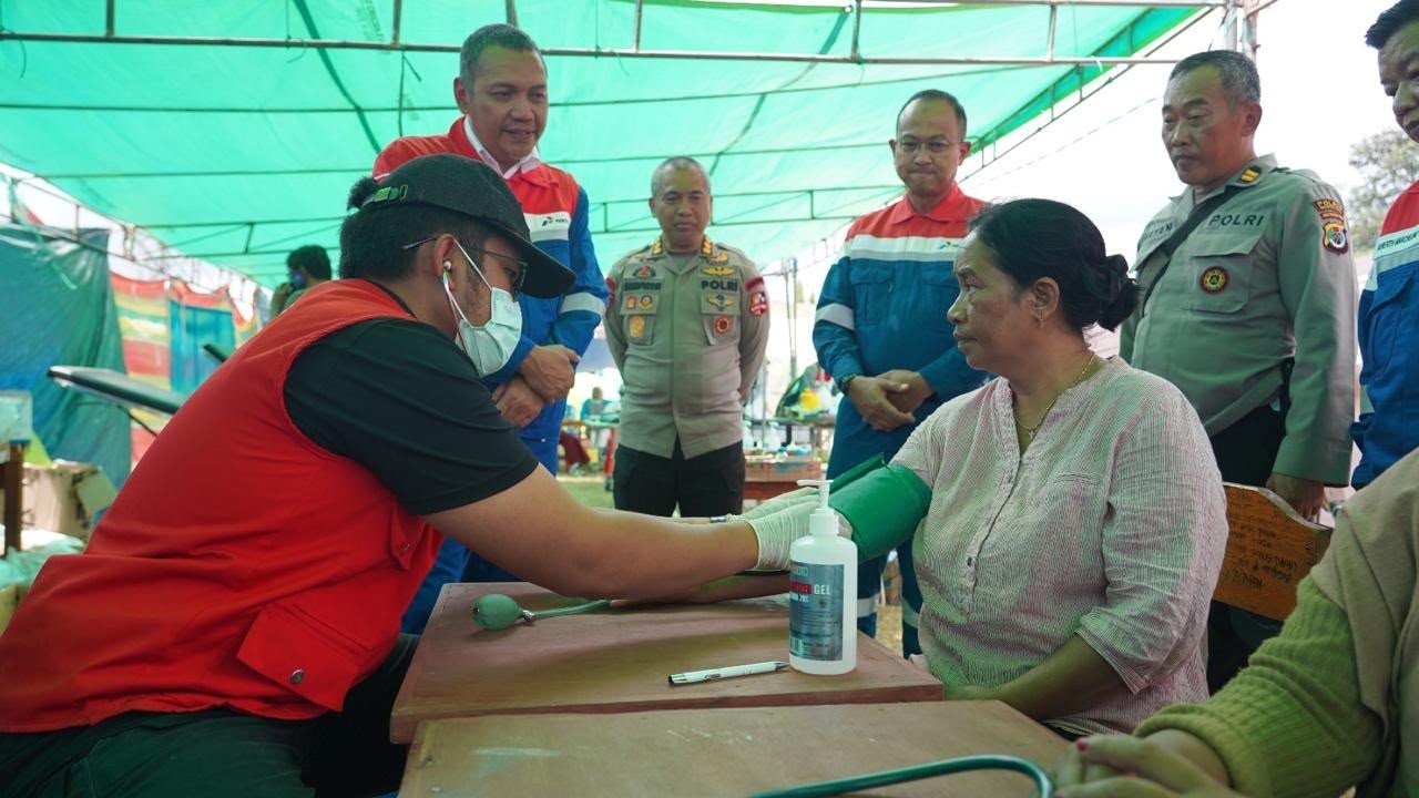 Pertamina Buka Posko Kesehatan Gratis untuk Pengungsi di Reo NTT. (Foto: Dok. Pertamina)