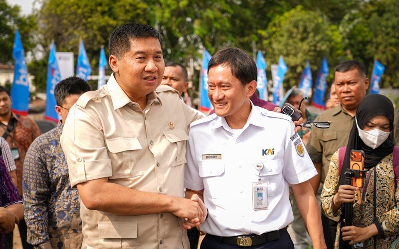 Pemerintah membangun rusun di Stasiun Manggarai, Jakarta, untuk menyediakan hunian bagi masyarakat berpenghasilan rendah (MBR) di pusat kota. (Foto: Dok. PKP)