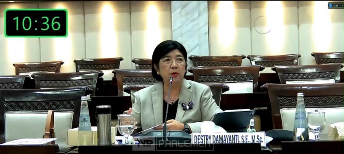 Calon Gubernur BI Destry Damayanti Ungkap Penyebab Rupiah Undervalued. Foto: TV Parlemen.