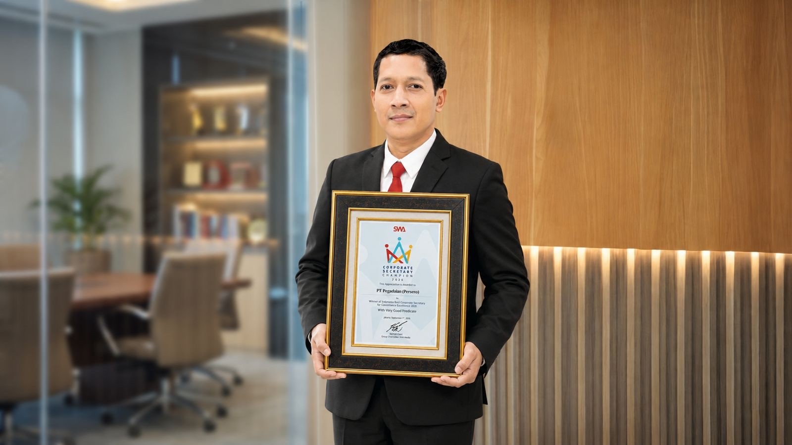 Perkuat Tata Kelola dan Reputasi, Pegadaian Raih Penghargaan Corporate Secretary Champion 2026. Foto: iNews Media Group.