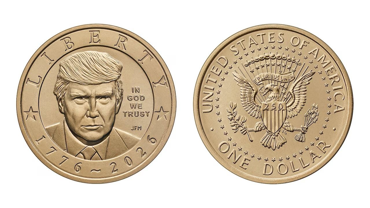 AS Luncurkan Koin Dolar dengan Gambar Trump untuk Rayakan 250 Tahun Kemerdekaan. (Foto: US Mint)