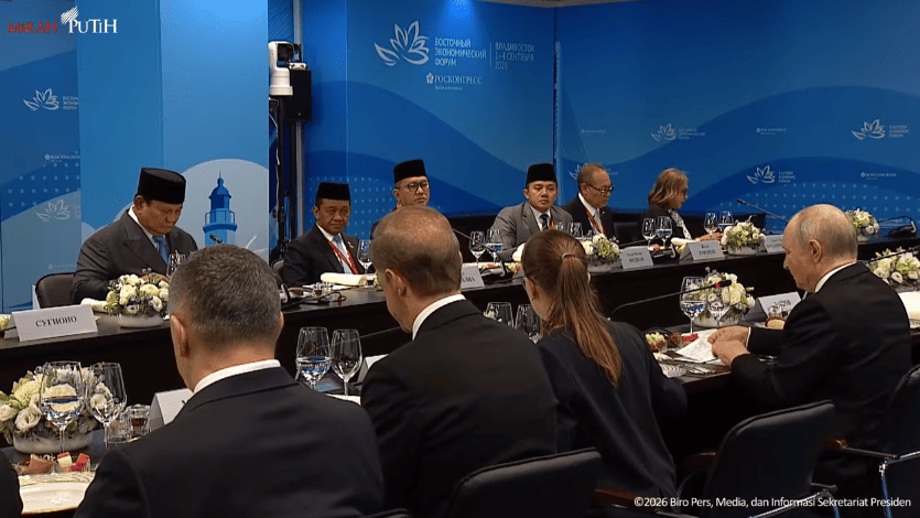 Sambut Kedatang Prabowo di Vladivostok, Putin Jamu Santap Siang. (Foto: Sekretariat Presiden)
