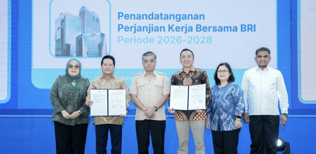 BRI dan Serikat Pekerja Tandatangani Perjanjian Kerja Sama Perkuat Hubungan Industrial  (FOTO:Dok BRI)