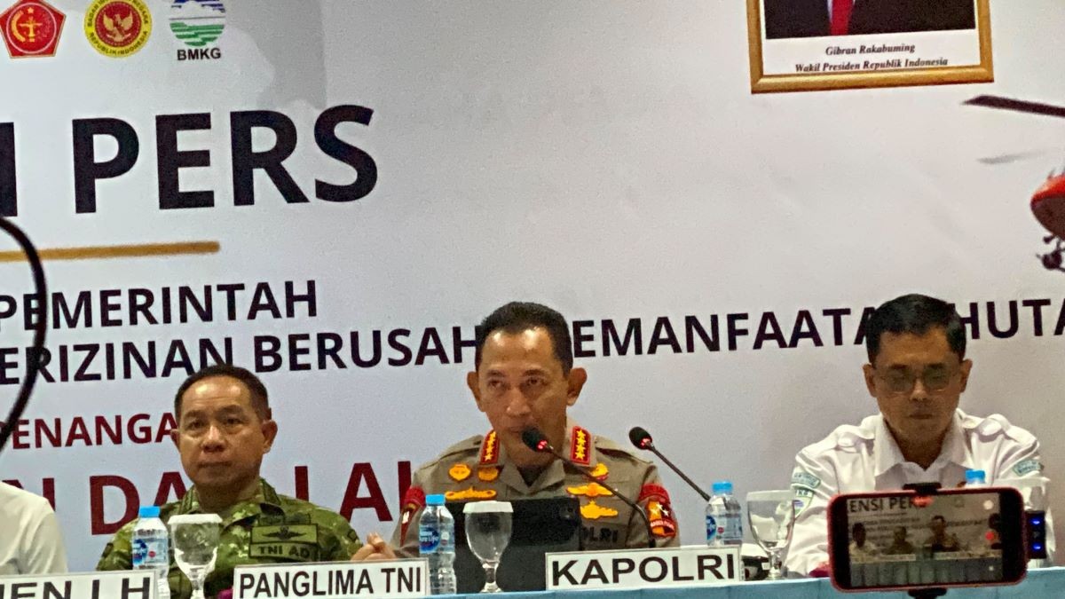 Kapolri Tetapkan 138 Orang Tersangka Karhutla, Delapan Korporasi Diusut. (Foto: Puteranegara/INews Media Group)