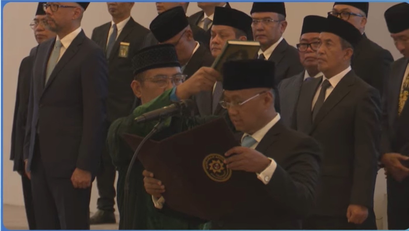 Sarjito Resmi Jadi Kepala Eksekutif Pengawas BMKS OJK Periode 2026-2031. (Foto: Youtube Mahkamah Agung)