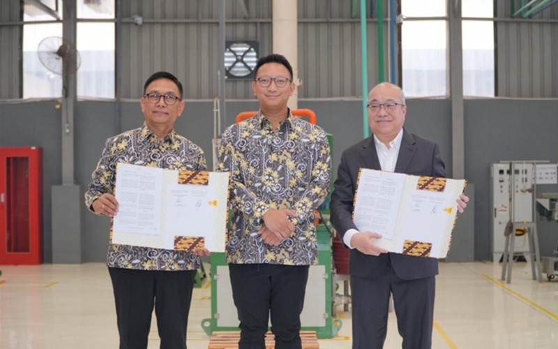 PT Arsari Tambang, bagian dari Arsari Group mendorong hilirisasi timah di Bangka Belitung melalui kemitraan strategis dengan Asahi Solder. (Foto: Ist)
