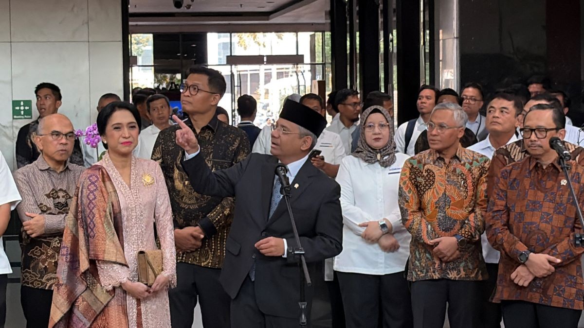 Suahasil Instruksikan Pegawai Kemenkeu Jaga Kredibilitas dan Segera Laporkan APBN. (Foto: Anggie Ariesta/iNews Media Group)
