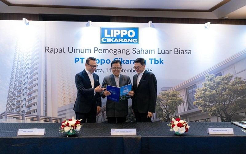 PT Lippo Cikarang Tbk mengumumkan hasil RUPSLB yang dilaksanakan di Hotel Aryaduta Menteng, Jakarta pada Jumat (11/9/2026). (Foto: Ist)