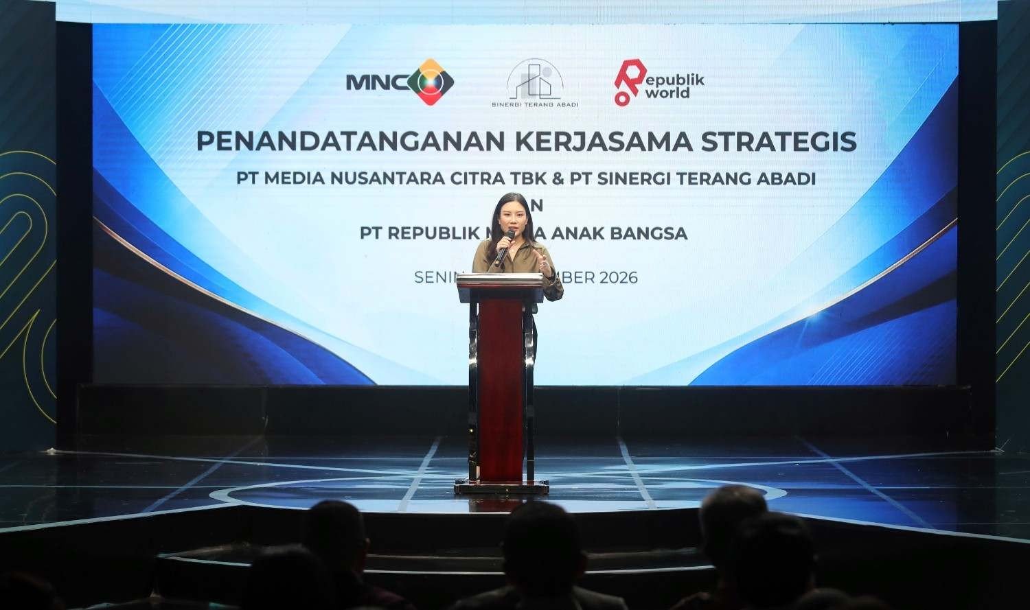 Luar Biasa! Angela Tanoesoedibjo Beberkan Daftar Kekuatan Kolaborasi MNCN dan Republikorp. (Foto: Doc IMG)