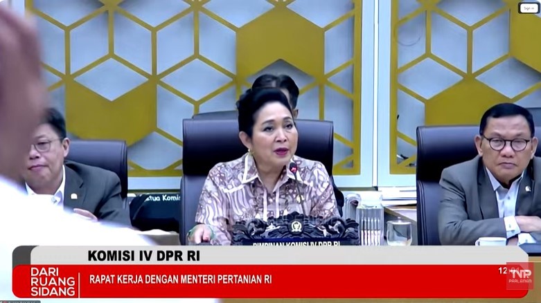 DPR Setujui Anggaran Kementan Rp28,02 Triliun di 2027, Fokus Peningkatan Produksi Pangan. (Foto: Dok. TV Parlemen)