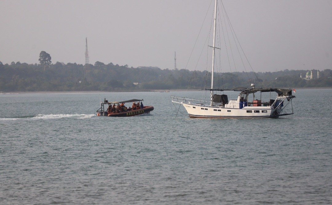 Pencarian Jurnalis Hilang Hari ke-10, 24 Kapal Dikerahkan Sisir 10 Sektor Selat Sunda (FOTO:Dok Arif Julianto)