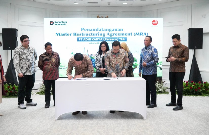 ADHI Masuk Tahap Implementasi Restrukturisasi Lewat Penandatanganan MRA. (Foto: Dok. ADHI)