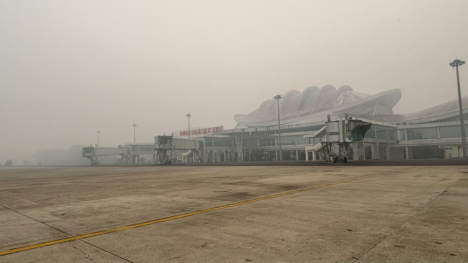 254 Penerbangan di Kalimantan Batal atau Tertunda Akibat Asap Karhutla. (Foto: Dok. Kemenhub)