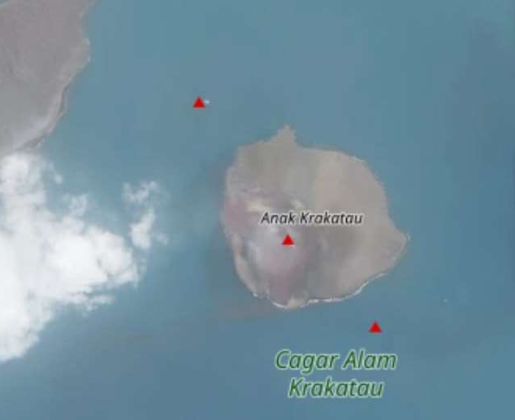 2 Pulau Baru Muncul di Kawasan Gunung Anak Krakatau, Ini Penjelasan Geologi (FOTO:Dok Ist)