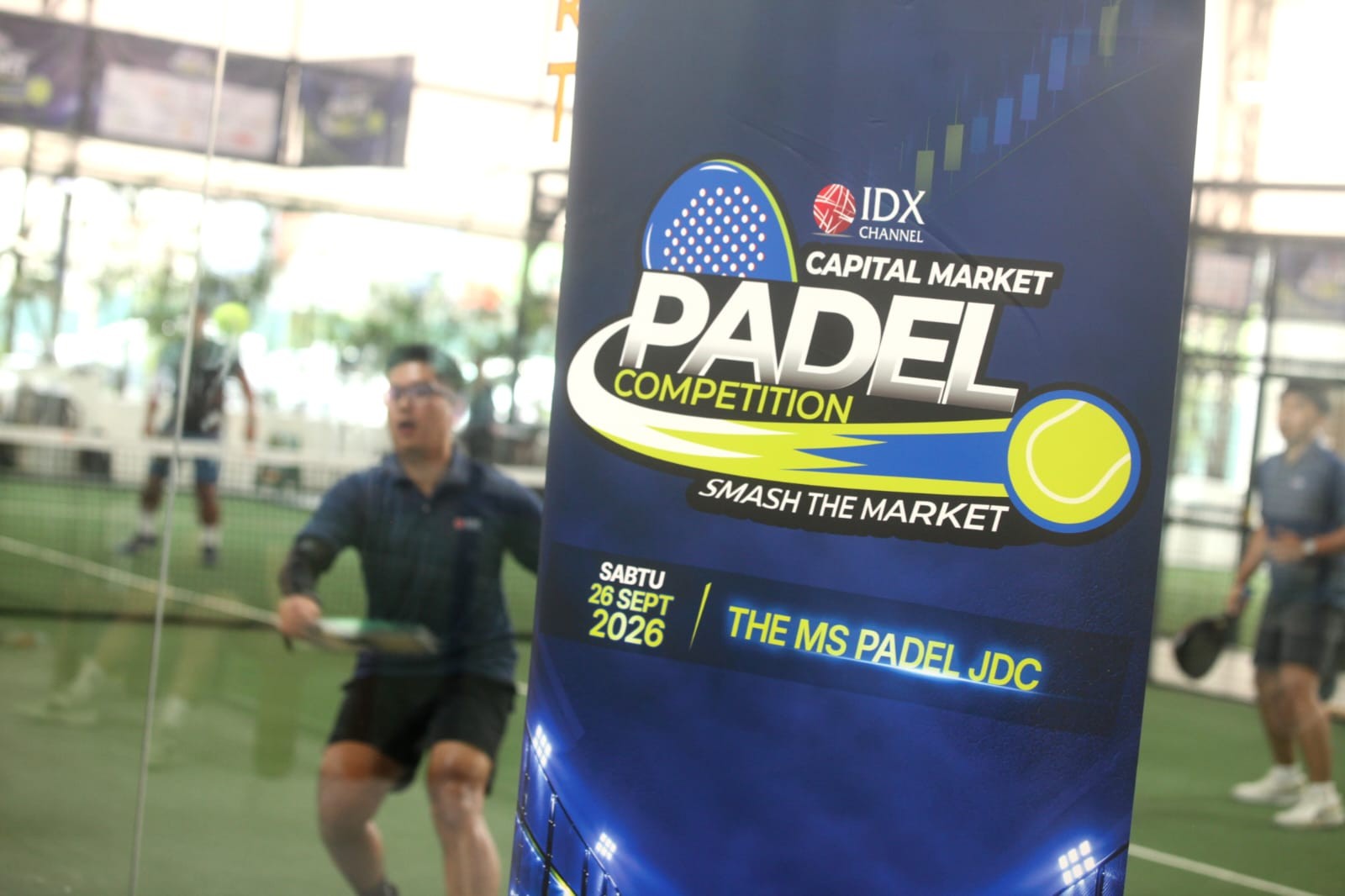Smash The Market, IDX Channel Kumpulkan Emiten, SRO hingga Regulator dalam Turnamen Padel. (Foto iNews Media Group)