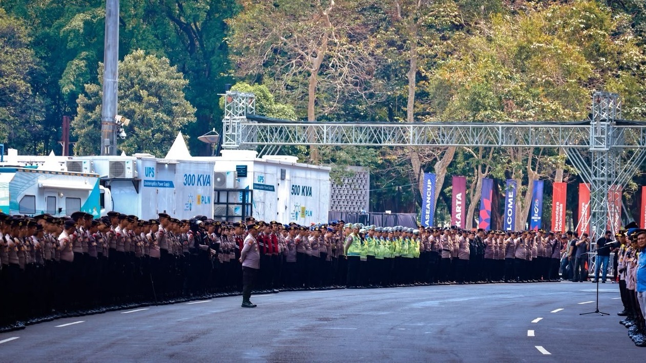 2.373 Polisi Dikerahkan Kawal Laga Timnas Indonesia Vs Malaysia di GBK Malam Ini. (Foto Istimewa)