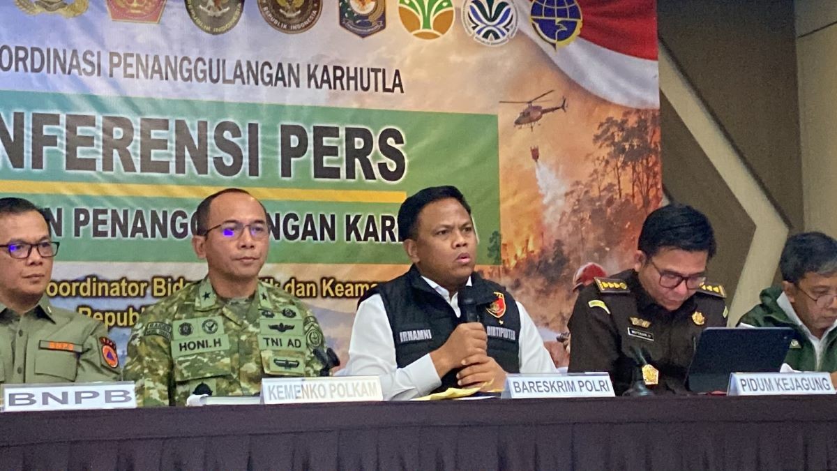 Polri Tangani 341 Laporan Karhutla dan Tetapkan 196 Tersangka. (Foto: Achmad Al Fiqri/iNews Media Group)