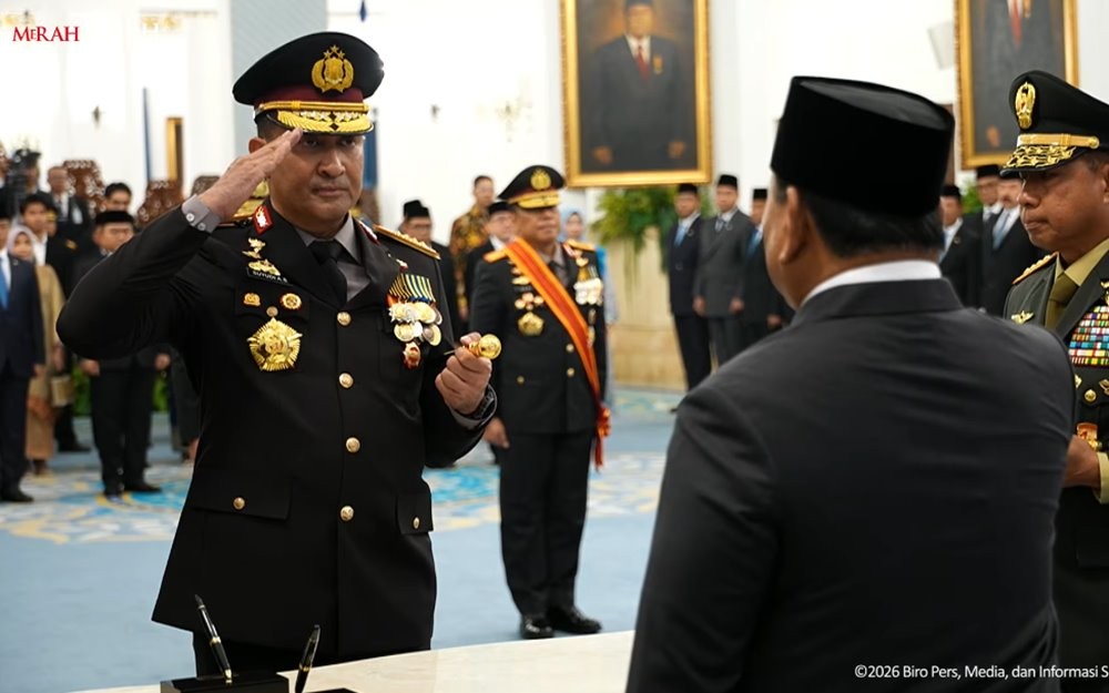 Dilantik Presiden Prabowo, Suyudi Resmi Jabat Kapolri