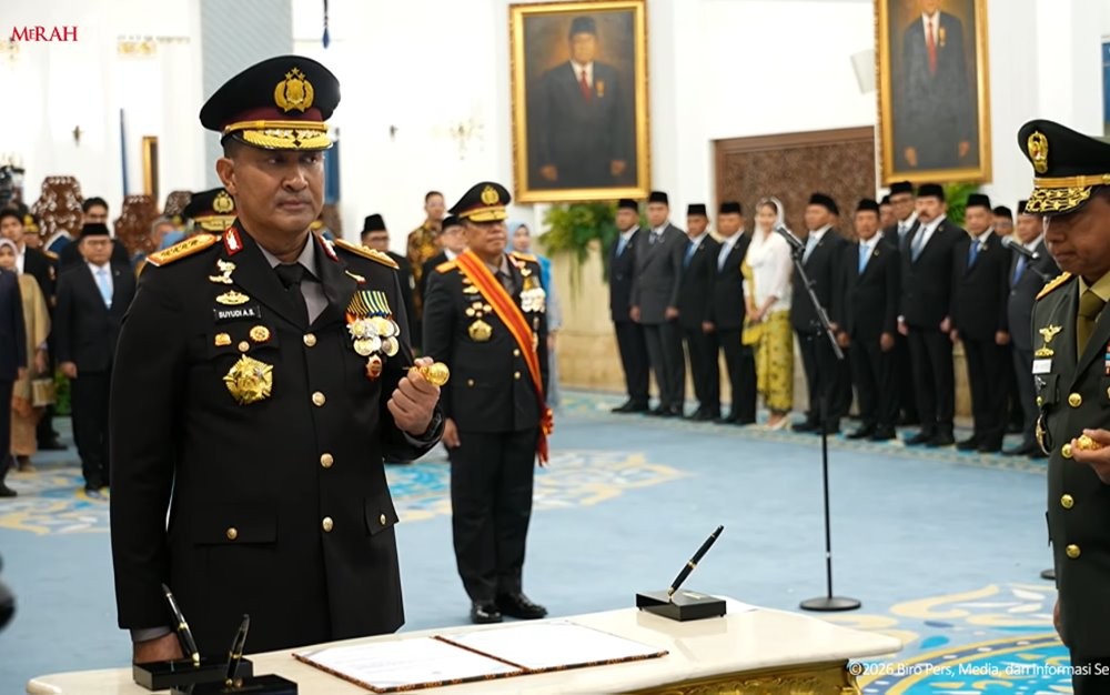 Resmi Jabat Kapolri, Suyudi Ario Seto Sandang Bintang Empat 