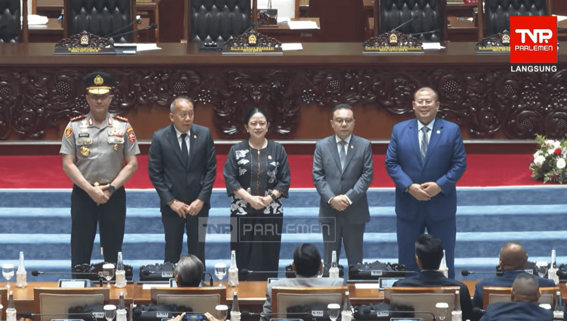 DPR Setujui Komjen Pol Suyudi Ario Jadi Kapolri dalam Rapat Paripurna. (Foto: TV parlemen)