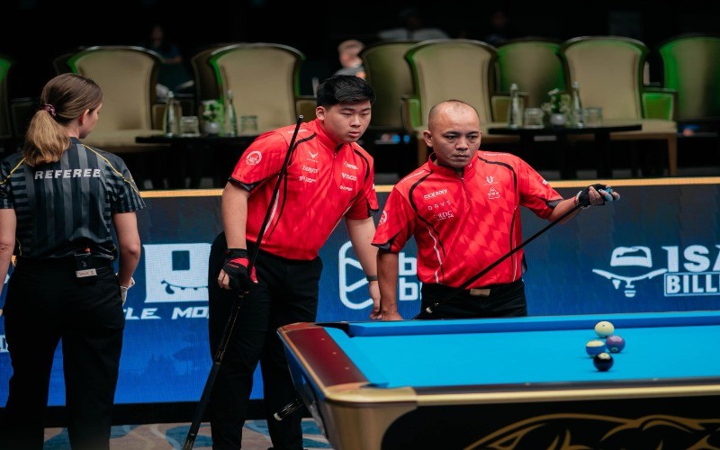 Indonesia Cetak Sejarah, Albert Januarta - Irsal Nasution Tembus Semifinal Kejuaraan Dunia Biliar.