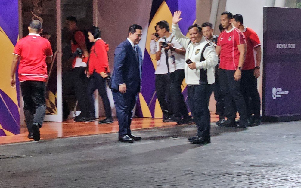 Nonton Langsung Laga Final Indonesia Vs Thailand, Presiden Prabowo Tiba di Stadion GBK