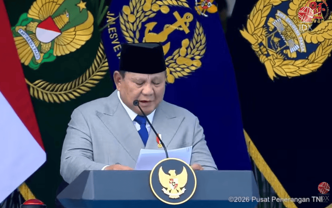 Prabowo Dirikan 6 Kodam Baru saat Upacara HUT ke-81 TNI, Ini Daftarnya. (Foto: YouTube/IDXChannel)