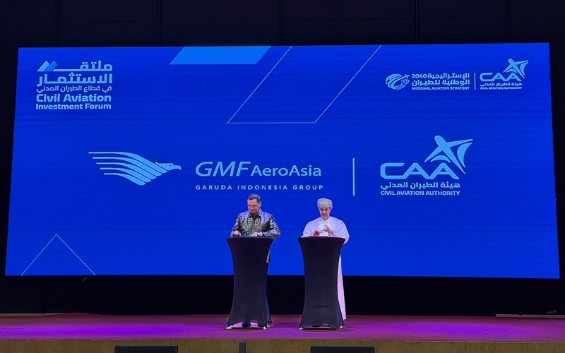 PT Garuda Maintenance Facility Aero Asia Tbk (GMFI) akan mengoperasikan fasilitas Maintenance, Repair, and Overhaul (MRO) di Bandara Oman. (Foto: Ist)