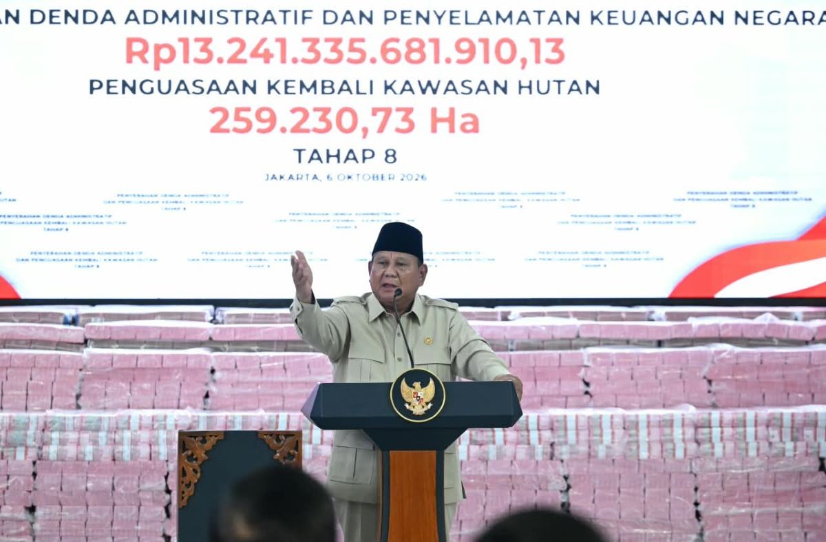 Prabowo Apresiasi Satgas PKH Selamatkan 6,2 Juta Hektare Senilai Rp400 Triliun. (Foto: iNews Media Group)