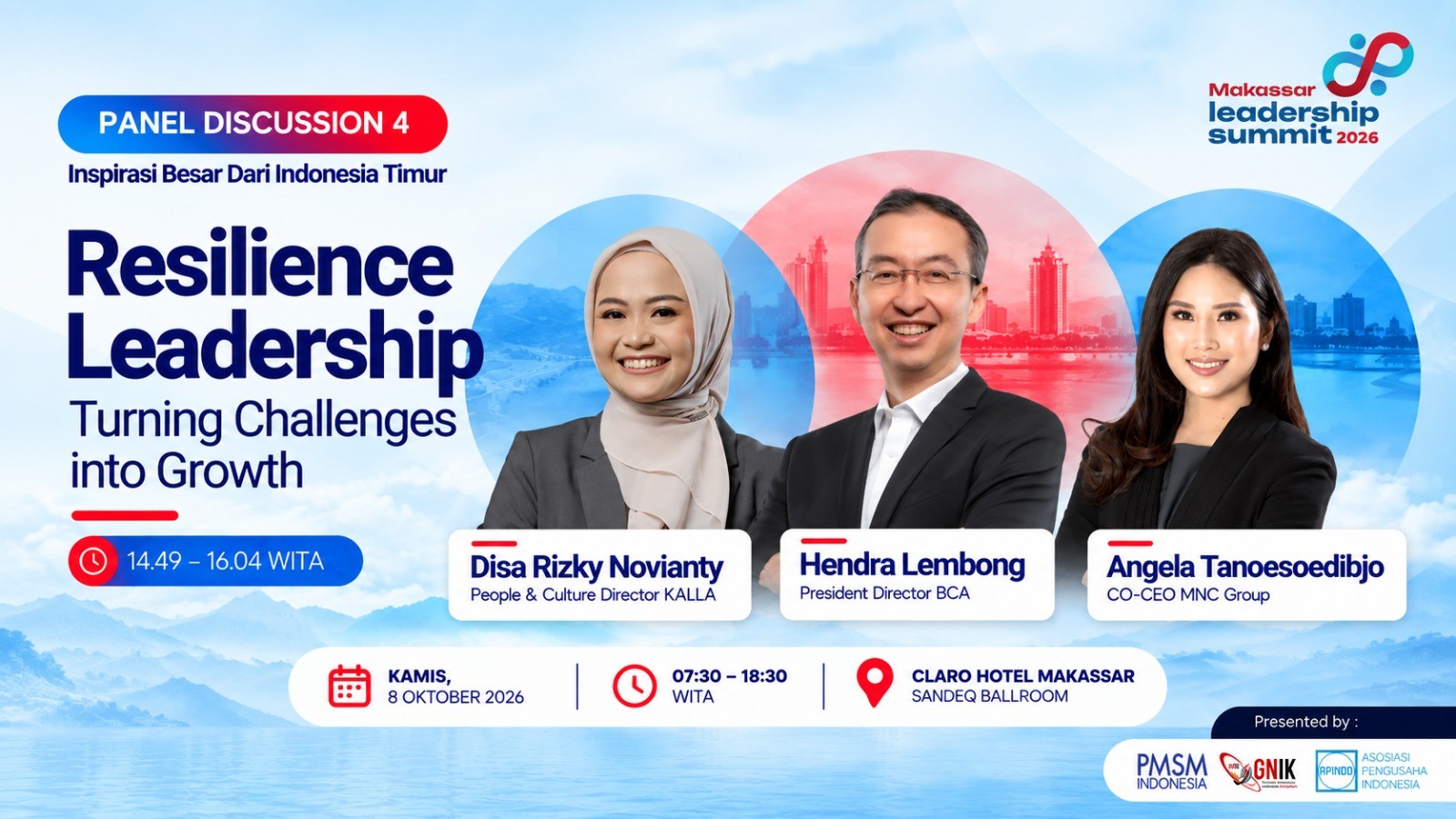 Angela Tanoesoedibjo hingga Hendra Lembong Bahas Resilience Leadership di Makassar. (Foto: Doc