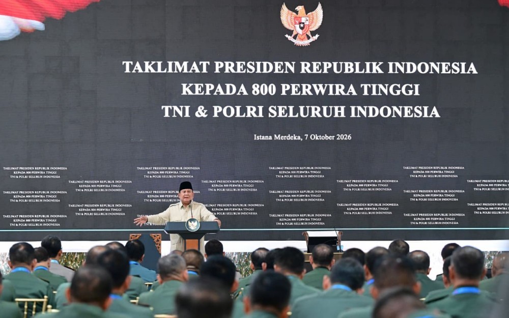 6 Jam Bertemu Pati TNI-Polri, Prabowo Ingatkan Perang Hybrid hingga Profesionalisme Prajurit