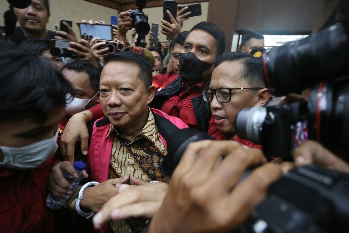 Febrie Adriansyah Didakwa TPPU Senilai Rp350 Miliar, Jaksa Ungkap Rinciannya. (Foto: Jonthan Simanjuntak/iNews Media Group)