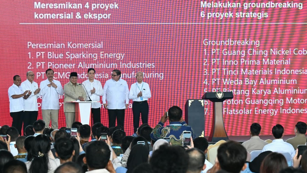 Luncurkan 11 Proyek Hilirisasi, Prabowo: Kekayaan Alam Harus Kita Kelola dengan Baik. (Foto Binti M/IMG)