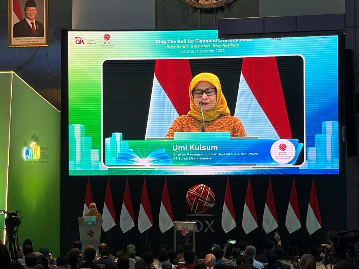 BEI Gelar Ring the Bell for Financial Literacy 2026, Dorong Investor Cerdas dan Waspada. (Foto: Anggie Ariestia/iNews Media Group)