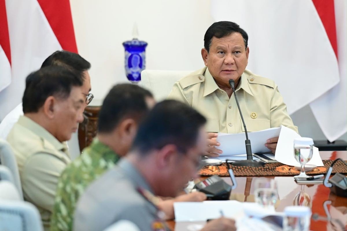 Prabowo Kembali Pimpin Ratas Soal Penanganan Karhutla Siang Ini. (Foto: BPMI Setpres)
