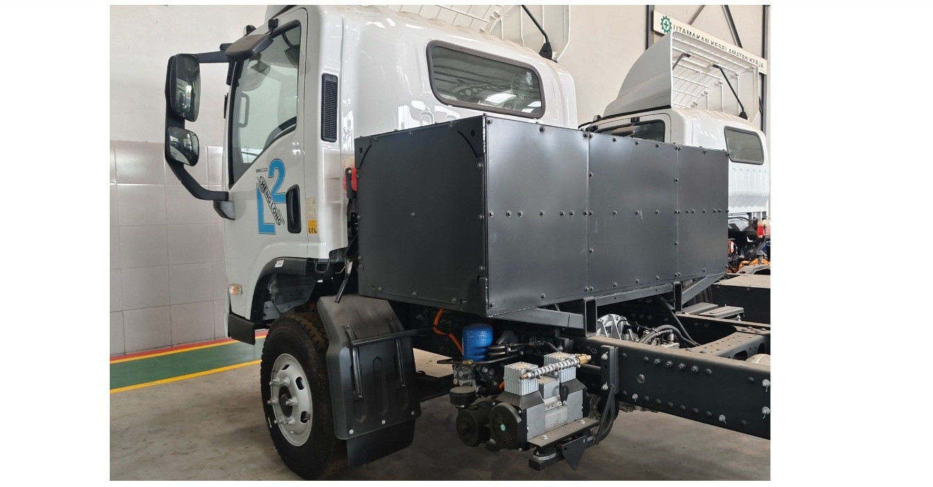 Green Power Group (LABA) dan Oscar Investama Resmi Jalankan Bisnis Sewa Baterai Truk Listrik. (Foto Istimewa)