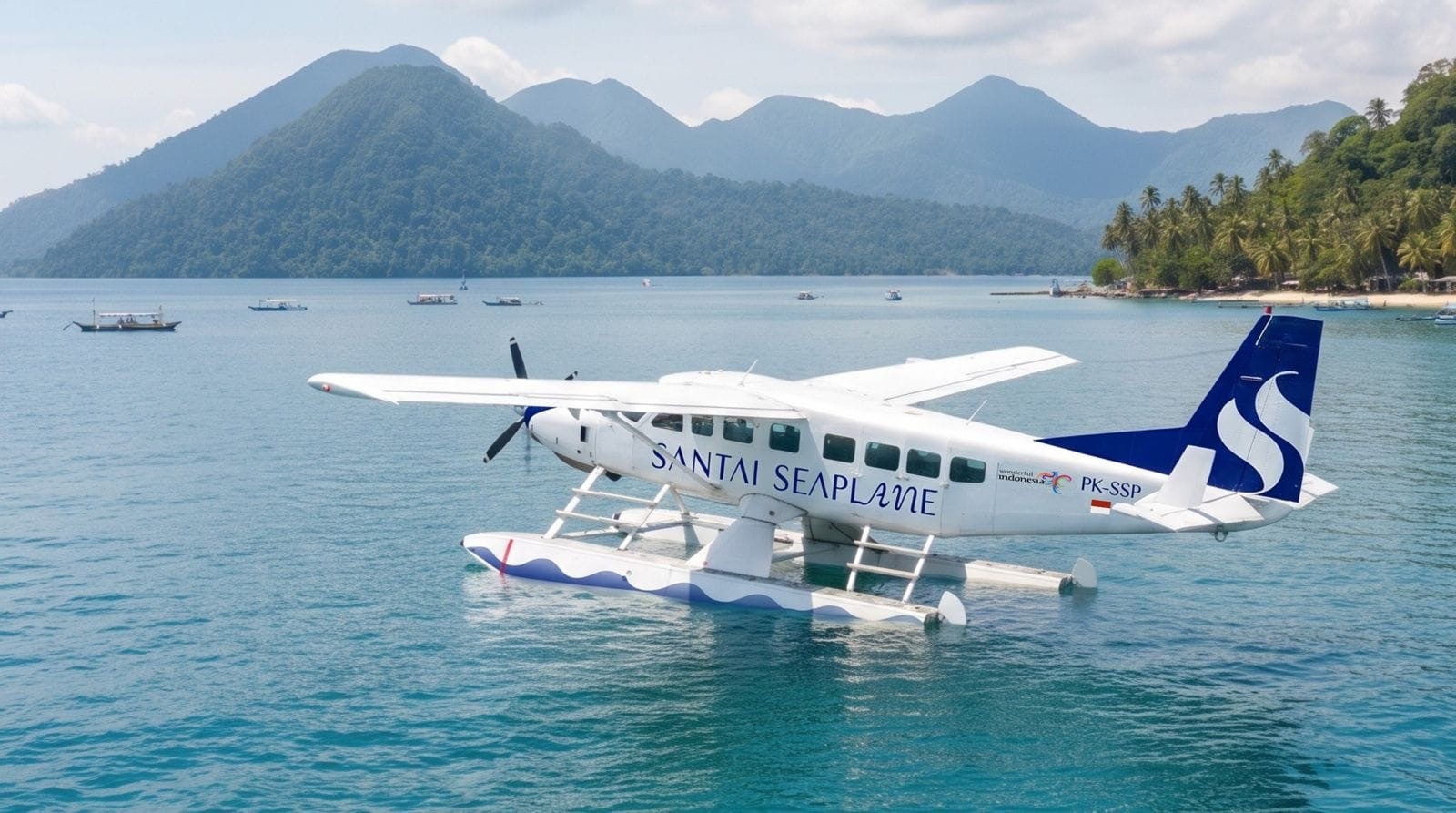 Permudah Akses Wisata Pesisir, Kemenpar Kembangkan Rute Pesawat Amfibi, Bisa Mendarat di Air. (Foto: Kemenpar)