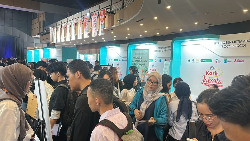 Job Fair Jakarta 2026 Dipadati Pencari Kerja, Puluhan Ribu Lamaran Masuk secara Online. (Foto: MNC Media)