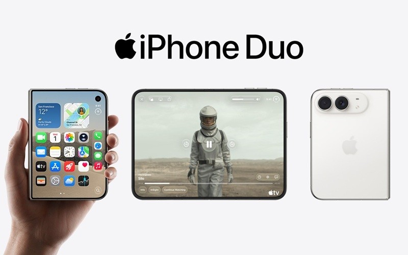 PT Erajaya Swasembada Tbk (ERAA) resmi menghadirkan iPhone Duo, ponsel lipat buatan Apple pertama di Indonesia. (Foto: Ist)