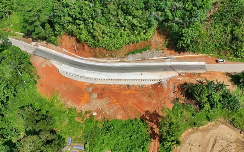 PTPP mencatat progres penanganan 31 titik longsor pada ruas jalan Batas Aceh–Kota Sibolga dan Rampa–Poriaha/Mungkur, Sumut, mencapai 70,83 persen. (Foto: Ist)