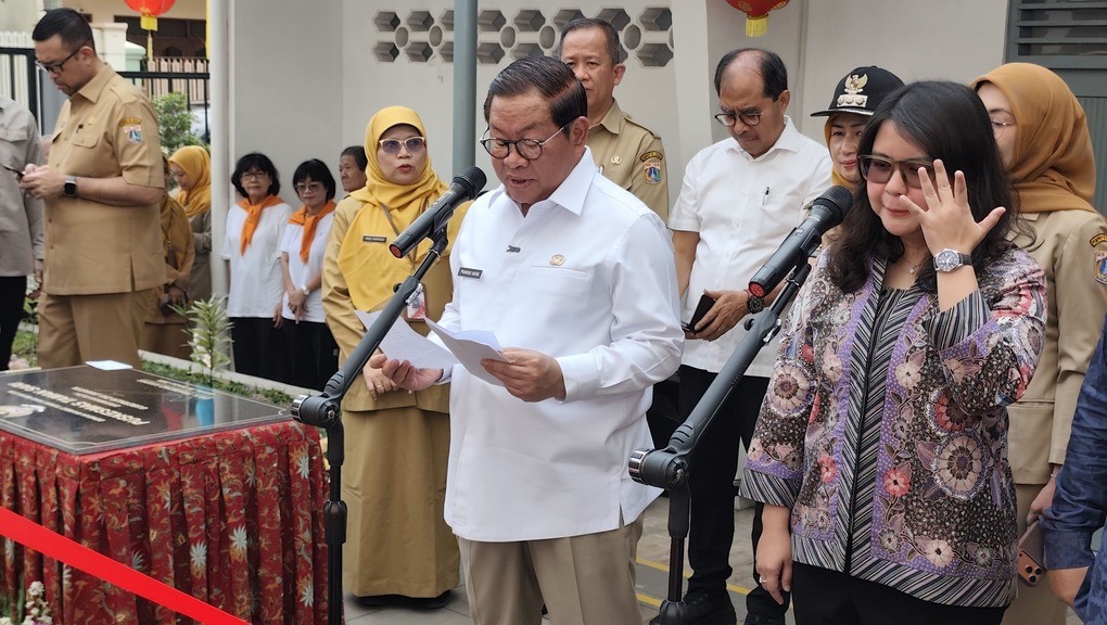Pramono Resmikan Puskesmas Taman Sari, Layanan Lengkap, Ada Gym untuk Lansia. (Foto: MNC Media)