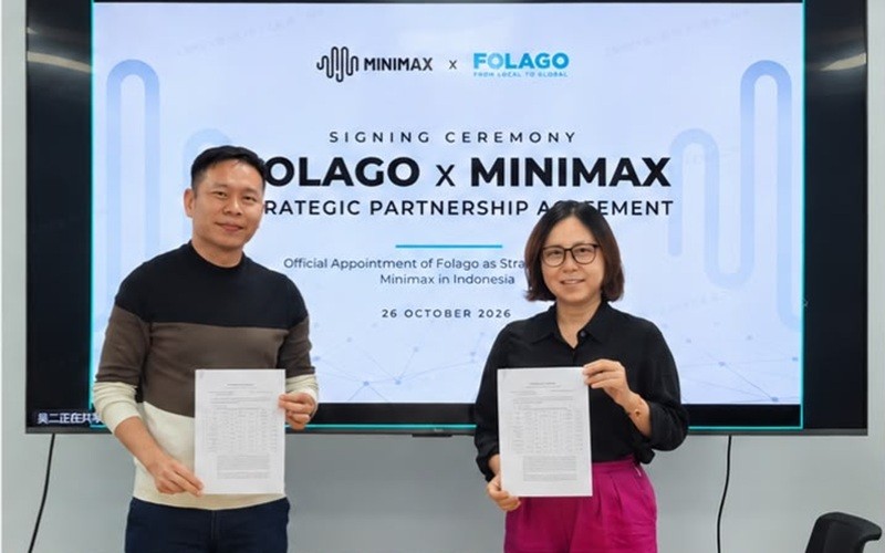 PT Folago Global Nusantara Tbk (IRSX) resmi ditunjuk sebagai mitra strategis dan distributor MiniMax di Indonesia. (Foto: Ist)