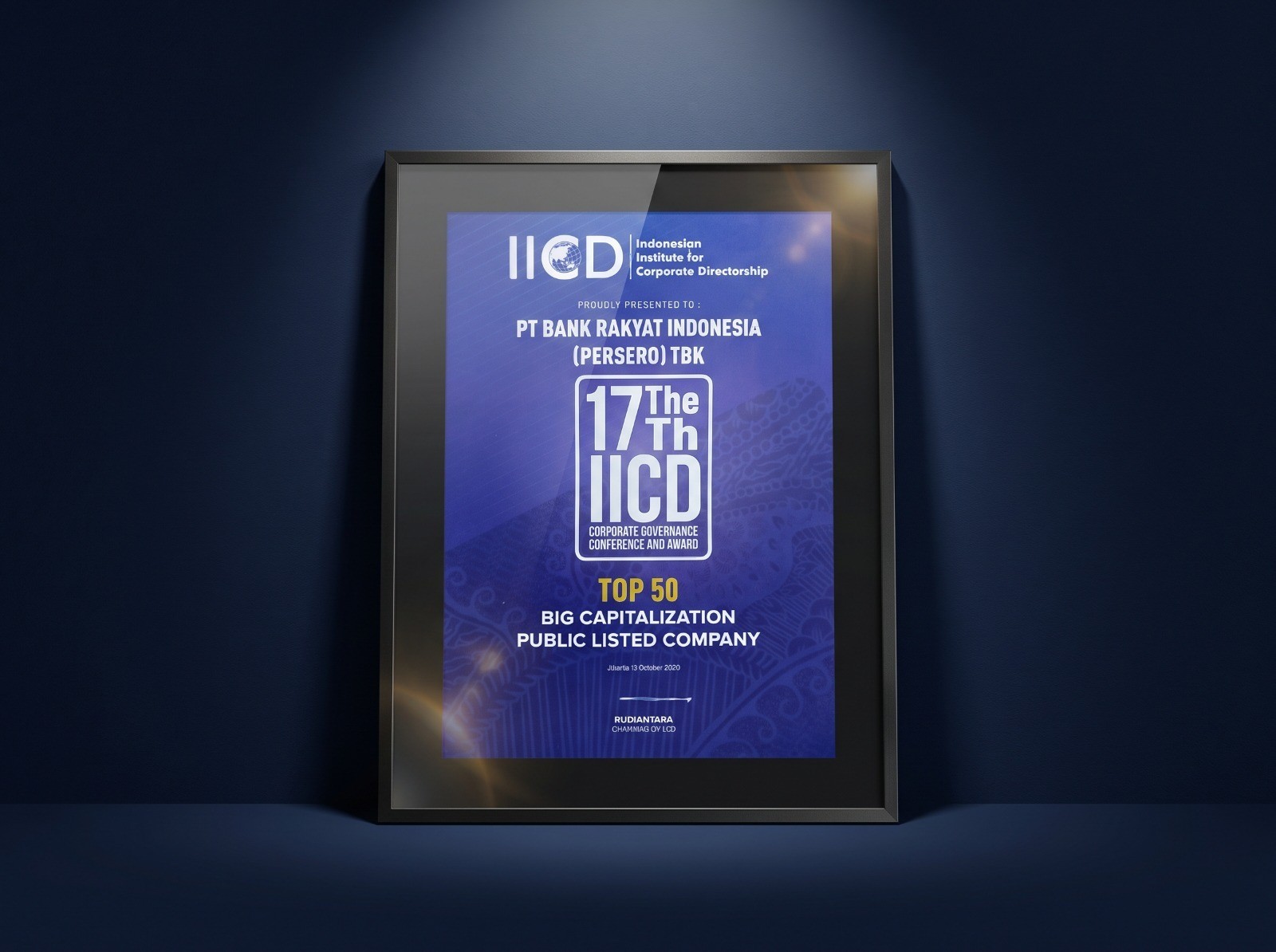 BRI Tembus Top 50 Emiten BigCap IICD 2026, Tata Kelola Jadi Fondasi Kinerja Solid yang Berkelanjutan. (Foto: BRI)