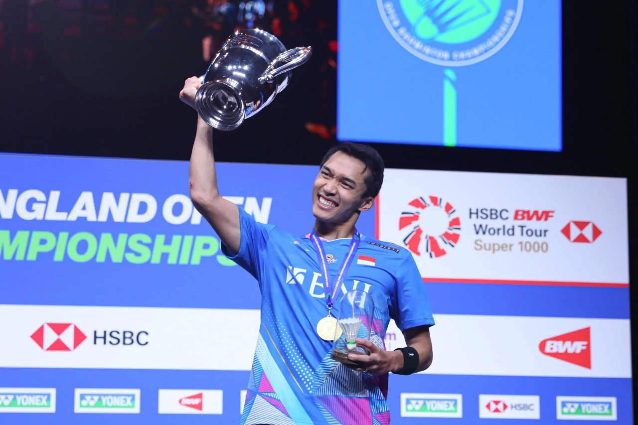 Juara All England, Jonatan Christie Raih Hadiah Setara Ribuan Lot Saham Blue Chip. (Foto: PBSI)