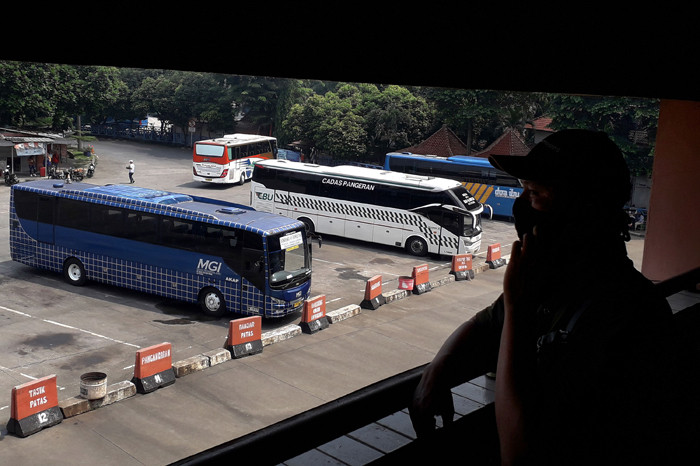 H-3 Lebaran, Terminal Kampung Rambutan Sudah Tak Layani Pembelian Tiket di Tempat. (Foto: MNC Media)