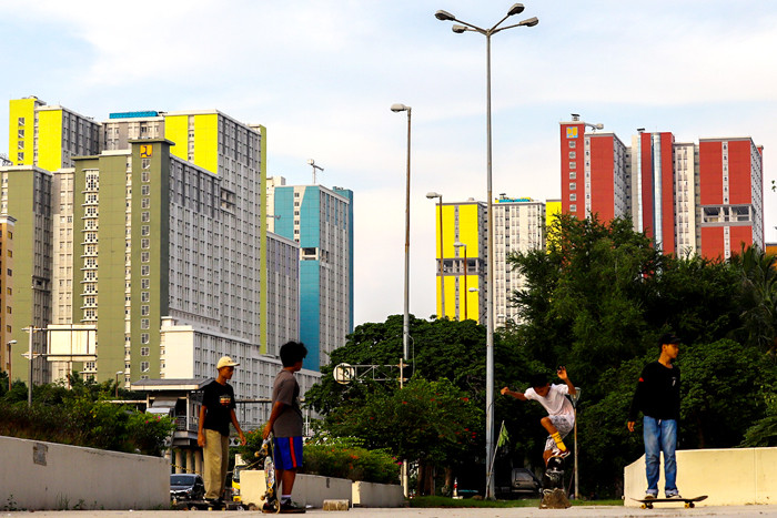 Pemerintah Indonesia akan menyewakan Wisma Atlet Kemayoran sebagai hunian masyarakat berpenghasilan rendah (MBR). (Fo