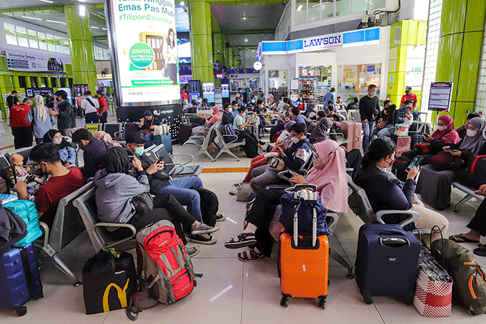 Puncak Arus Mudik dari Stasiun Pasar Senen dan Gambir Diperkirakan pada 28-29 Maret 2025. Foto: MNC Media.