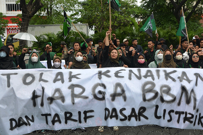 Usai Temui Demonstran, Istana Janji Bahas Upah Buruh Pasca Kenaikan BBM. (Foto: MNC Media)